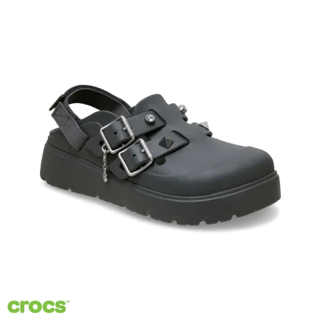 【Crocs】女鞋 Loaferette 龐克星光熠熠克駱格 碳色(214212-0YK)