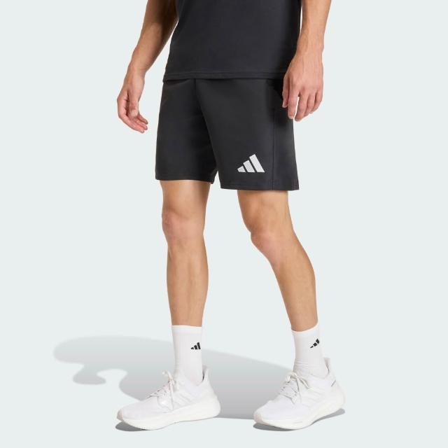 【adidas 愛迪達】短褲 男 運動褲 吸濕排汗 國際碼 ENT26 PRE SHO 黑 KB3954