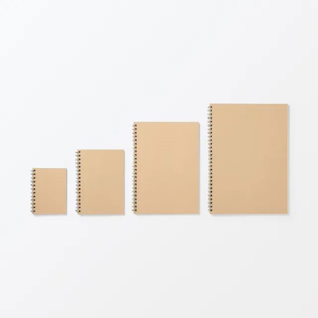 【MUJI 無印良品】植林木不易透色雙環筆記本/橫線/48頁.A6.米