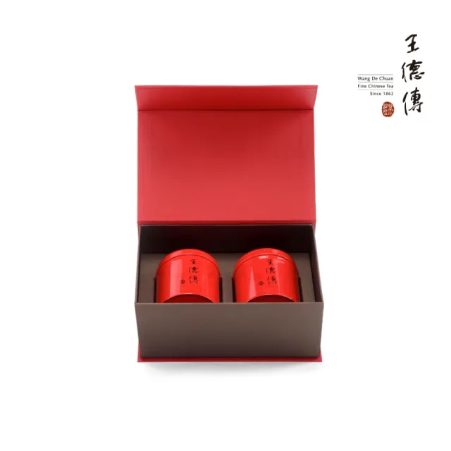 【王德傳】德傳特選茶葉禮盒-金萱烏龍茶葉100g＋焙香烏龍茶葉100g(德傳茶禮)