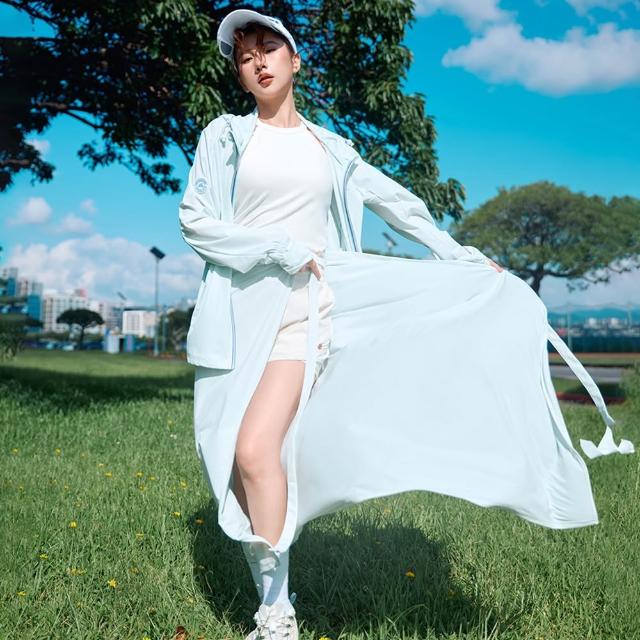 【MAJOR MADE】極涼感防曬綁帶長片裙(涼感裙/冰絲裙)