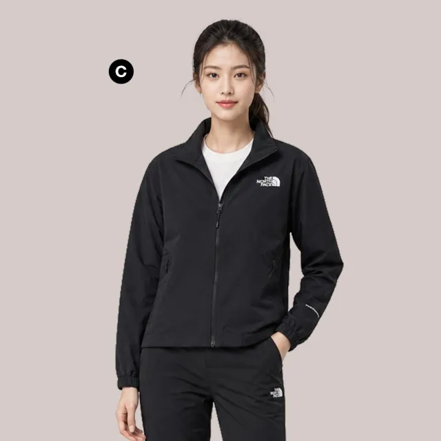 【The North Face】中性款DWR防潑水防風外套(多款任選)