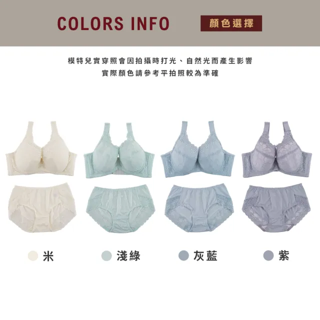 【玉如阿姨】沐光序曲內衣※0817淺綠(E-H罩 托高 包覆 舒適 大罩杯 台灣製)