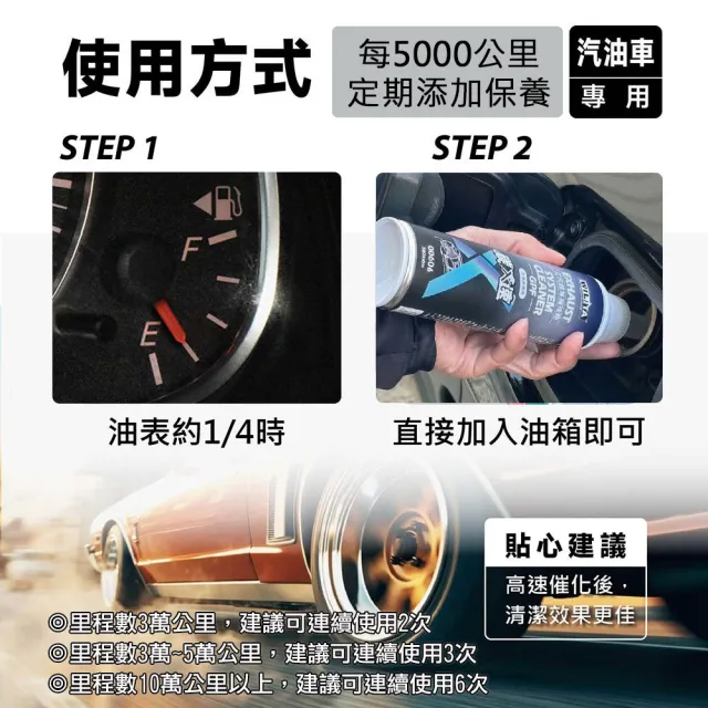 【WILITA 威力特】碳速X 三元催化清洗劑5入組(含氧感知器/觸媒轉換器/積碳清除)2026最新升級版