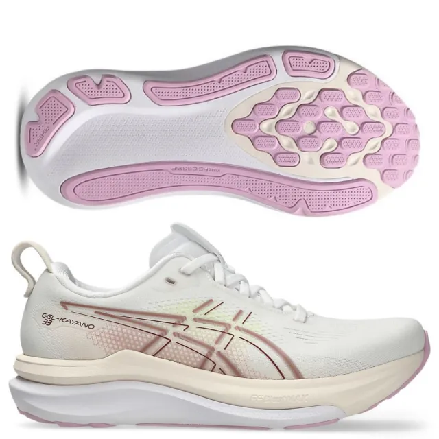 【asics 亞瑟士】GEL-KAYANO 33 女款 慢跑鞋 一般楦 D寬楦 1012B939 白 霧丁香紫  燕麥米 奶油 黑 支撐型