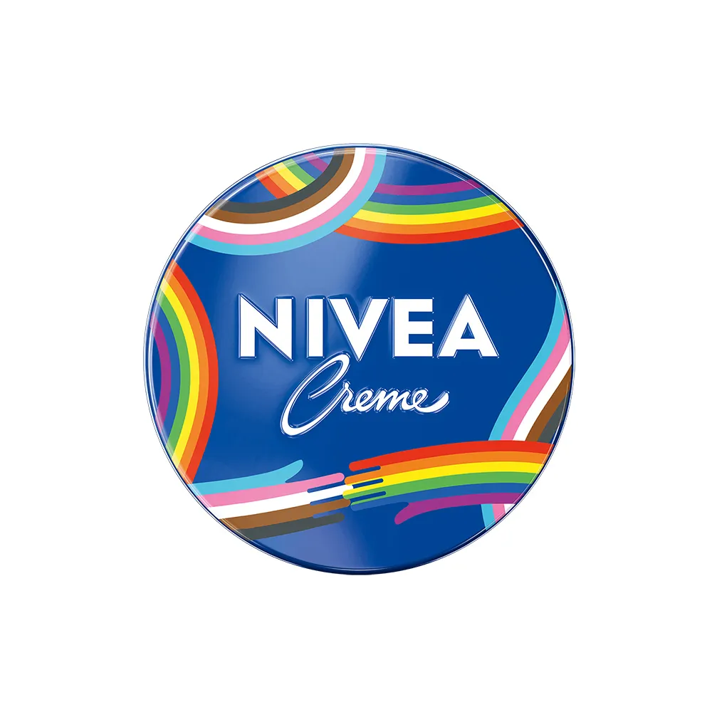 【NIVEA 妮維雅】妮維雅霜-彩虹限定版75ml(小藍罐/臉部身體乳霜/保濕)