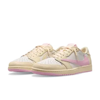 【NIKE 耐吉】Travis Scott x Nike Air Jordan 1 Low OG SP 淺粉倒勾 聯名爆款 復古做舊 男鞋 IQ7604-100
