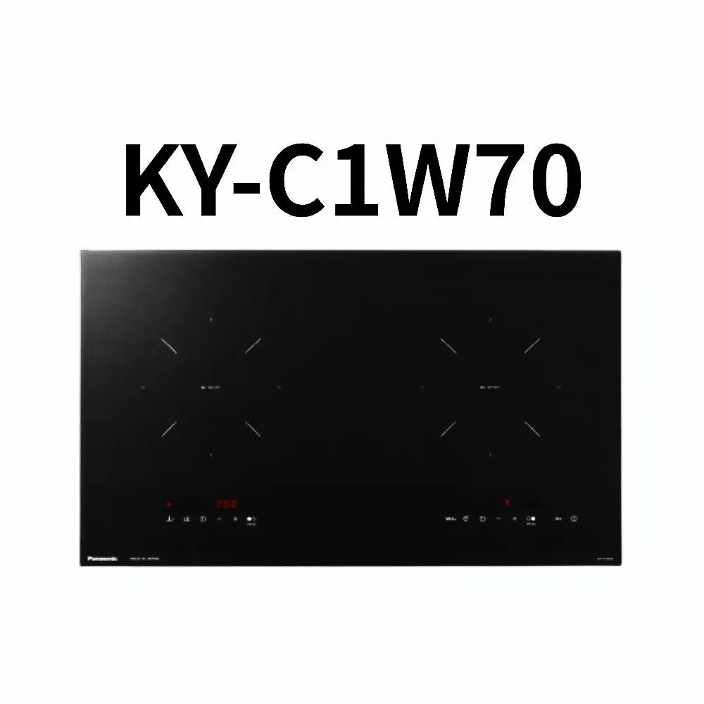 【Panasonic 國際牌】日本原裝進口IH爐感應爐(極致黑KY-C1W70 不含安裝 贈SP-2601鍋鏟組贈完為止)