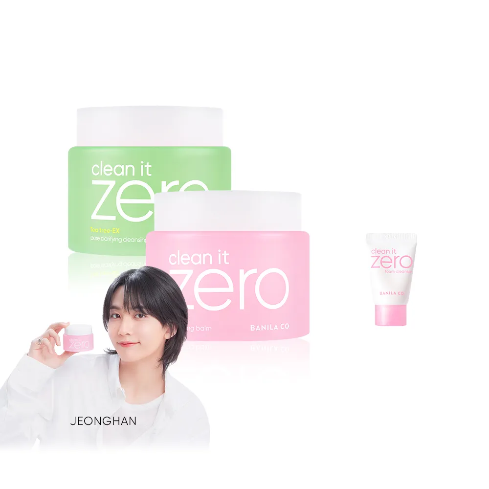 【BANILA CO】ZERO零感肌瞬淨卸妝霜180ml-2入(經典/茶樹/卸妝霜/清潔)