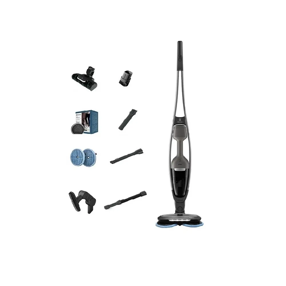 【Electrolux 伊萊克斯】700系列 吸塵濕拖三合一直立濕拖吸塵器(EFS71423 沉穩灰)