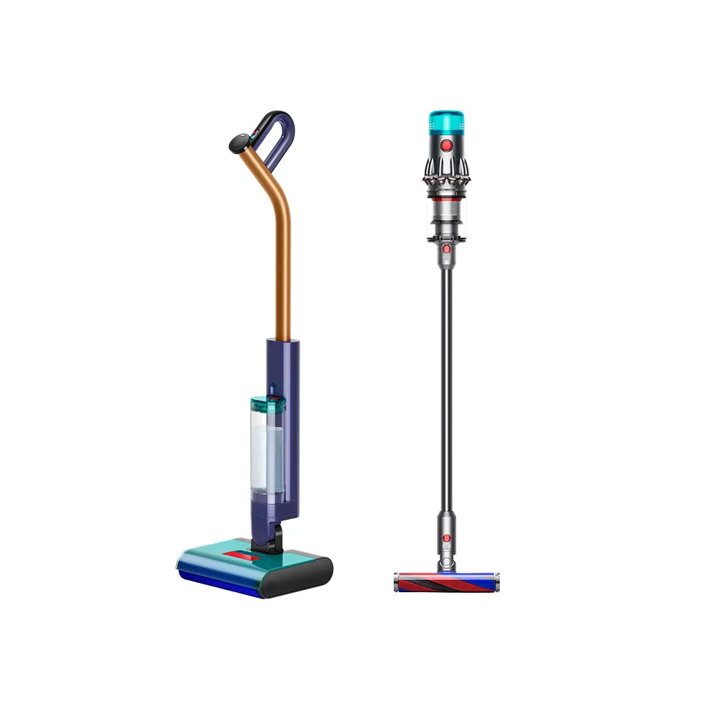 【dyson 戴森】DW50 深層潔淨洗地機 + V12 輕量無線吸塵器 (超值組) 