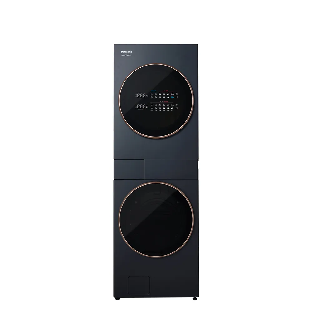 【Panasonic 國際牌】15KG+15KG熱泵AI洗烘洗衣機-夜幕黑(NA-V1515SP-KB/NA-V1515SP-KT)
