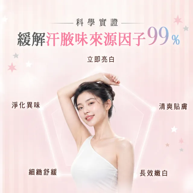 【St.Clare 聖克萊爾】超級巨星腋下嫩白霜30mlx2入(嫩白淨味升級款 身體素顏霜)