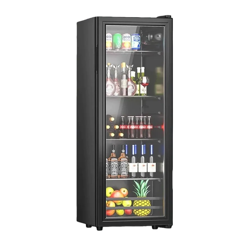 悅步 110V冷藏櫃 冰箱 BC-202L 冰吧冷藏櫃 單門透明冰箱 冷藏保鮮櫃