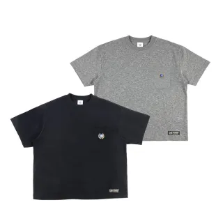 【富邦悍將】悍將十週年口袋寬版TEE(黑/麻灰_S-2XL)