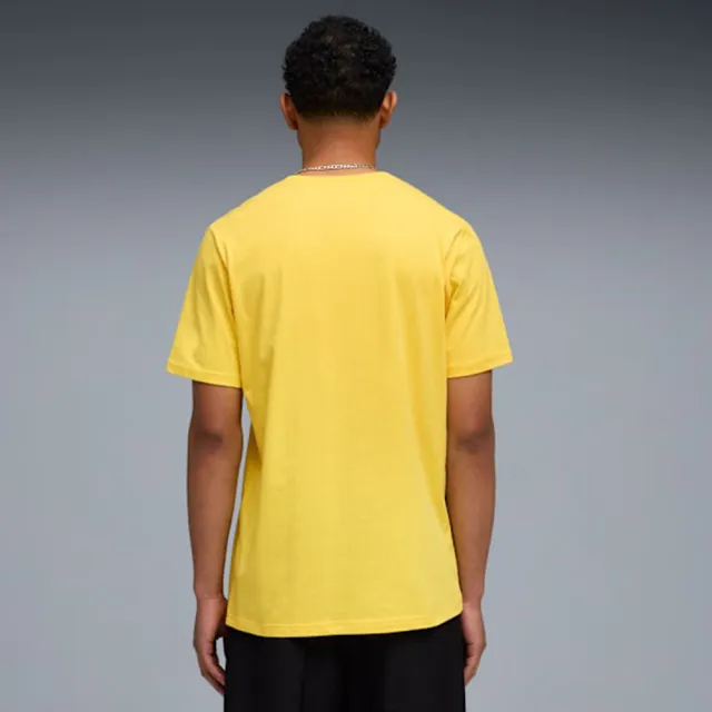 【PUMA】短袖上衣 男 足球巴西 歐規 Fan 黃綠 66070011
