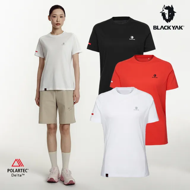 【BLACKYAK】女 POLARTEC DELTA涼感短袖上衣[三色] 登山健行 透氣涼爽 抗紫外線 吸濕快乾｜FB1WC502