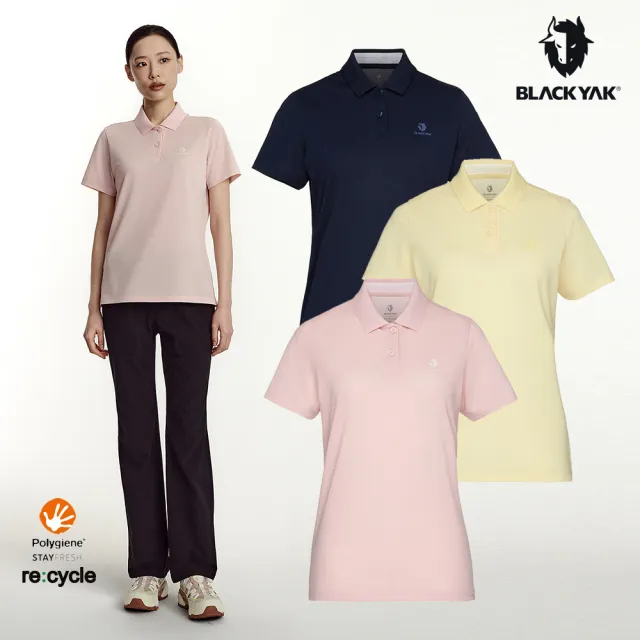 【BLACKYAK】女 ICE NECK短袖POLO衫[三色]涼爽 網眼透氣 吸濕快乾 抗菌除臭｜FB1WC102