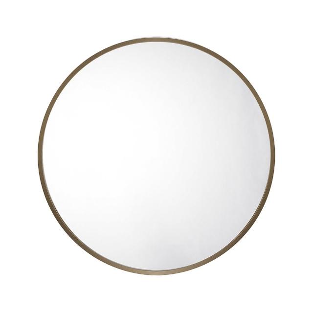 【HOMAX】現代簡約 鋁框圓鏡 50x50cm 多色可選《本商品不含安裝》