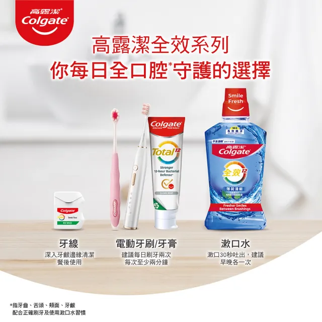 【Colgate 高露潔】全效牙線2入(薄荷配方/有效清除齒縫)