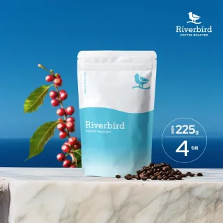 【江鳥咖啡】世界風情咖啡豆綜合風味4包組(225g/包;印尼/耶加雪菲/西達摩/汐碧瀑布)