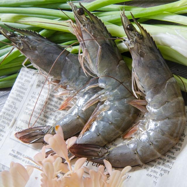【鮮綠生活】嚴選特大生凍白蝦后 3盒(600g ±10%/盒/約14±3尾)