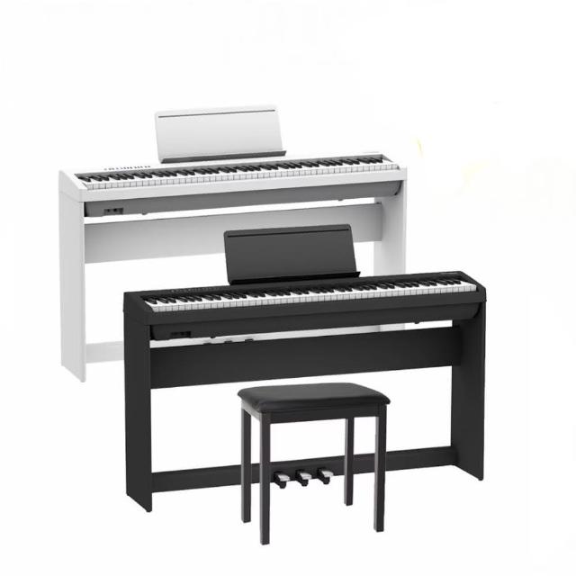 【ROLAND 樂蘭】FP-30X 88鍵 數位電鋼琴 白/黑(保養組/三踏板/琴架)