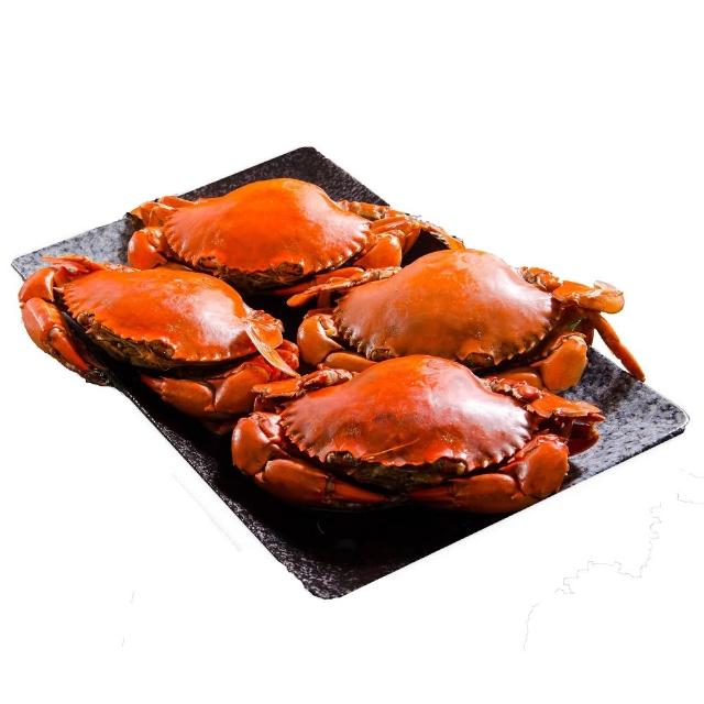 【鮮綠生活】熟凍爆卵紅蟳 2隻裝 共5包(275g±10%/包 2隻入/包)