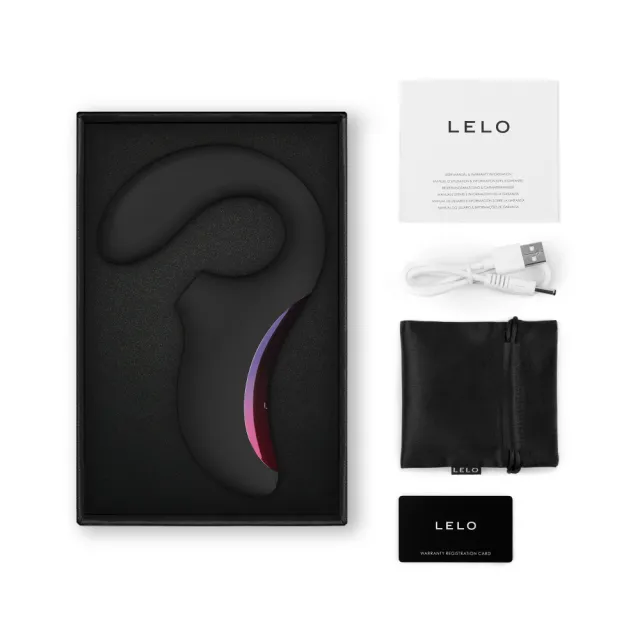 【LELO】ENIGMA™  聲波吸吮+Ｇ點按摩器(黑)