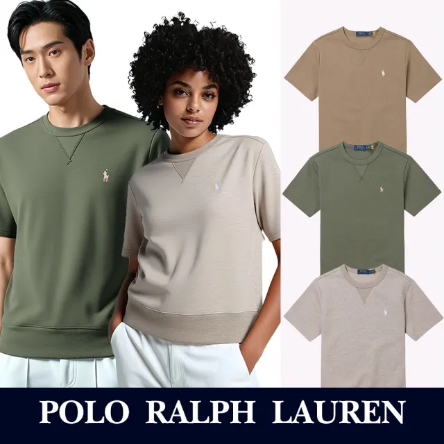 【RALPH LAUREN】RL POLO 經典刺繡小馬短袖大學T恤 上衣-多色選(平輸品/保暖舒適)