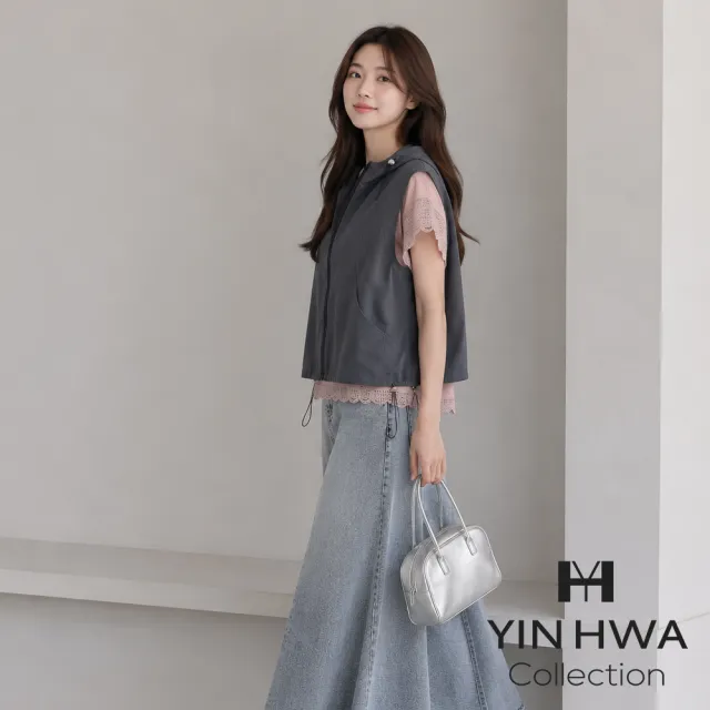 【YIN HWA 盈樺】C`EST MOIJEU 率性俐落科技素材連帽背心