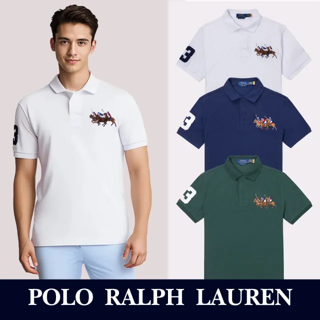 【RALPH LAUREN】RL POLO 經典刺繡大馬短袖Polo衫-多色選(平輸品/春夏舒適)