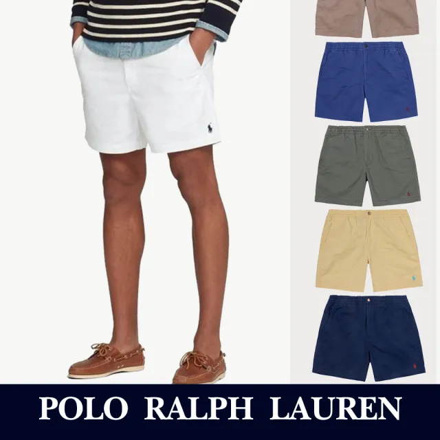 【RALPH LAUREN】RL POLO 經典刺繡小馬6吋膝上休閒短褲-多色選(平輸品)
