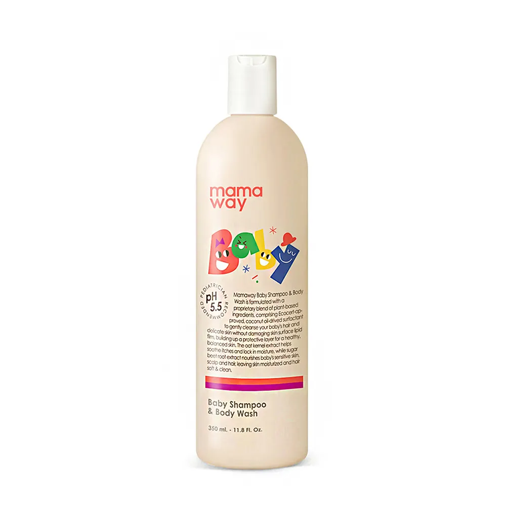 【mamaway 媽媽餵】嬰兒洗髮沐浴露 1入(350ml×1)
