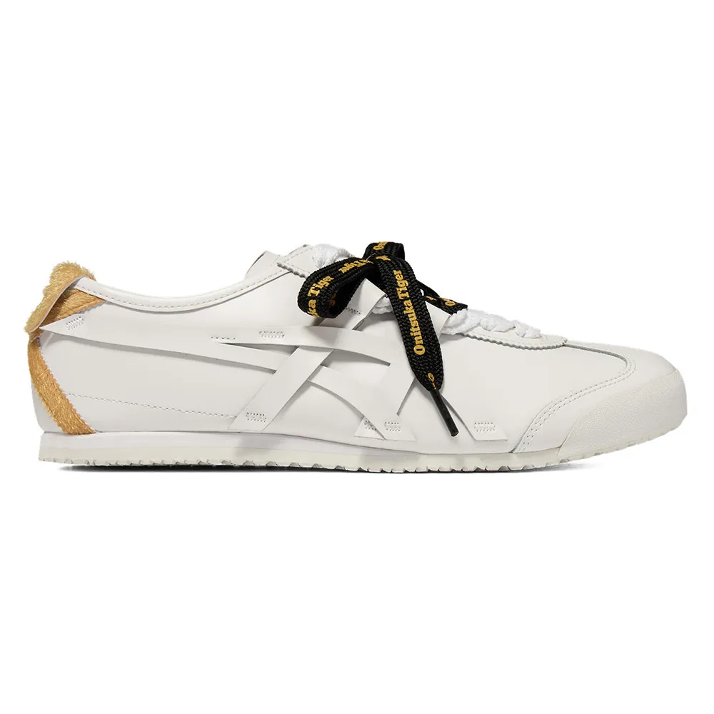 【Onitsuka Tiger】鬼塚虎 2026 新年限定款 白黃拼接設計款 MEXICO 66 休閒鞋 (1183C565-100)