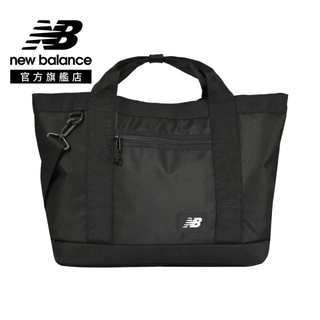 【NEW BALANCE】NB 簡約休閒大容量托特包_AC8584CBKW_中性_黑色(附可拆式背帶)
