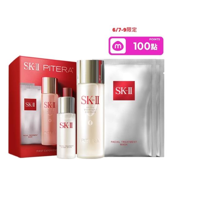 【SK-II】官方直營 青春露體驗新客組(青春露75ml+化粧水30ml+敷面膜2片)
