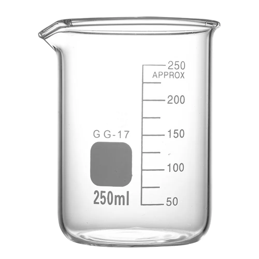 【錫特工業】250ml耐熱量杯燒杯 燒瓶 玻璃瓶 刻度燒杯 實驗器材 儀器 自然實驗(MIT-GCL250頭手工具)