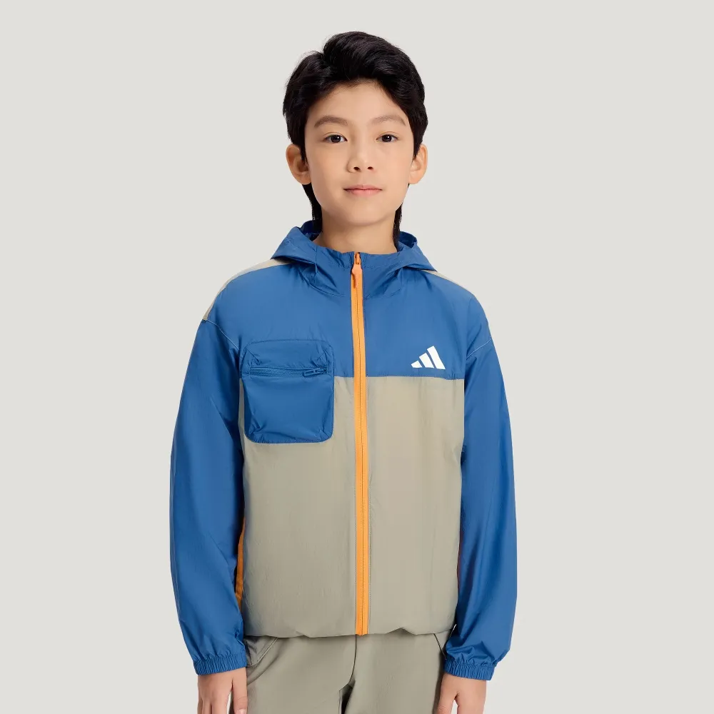 【adidas 愛迪達】連帽外套 童裝 KH0263