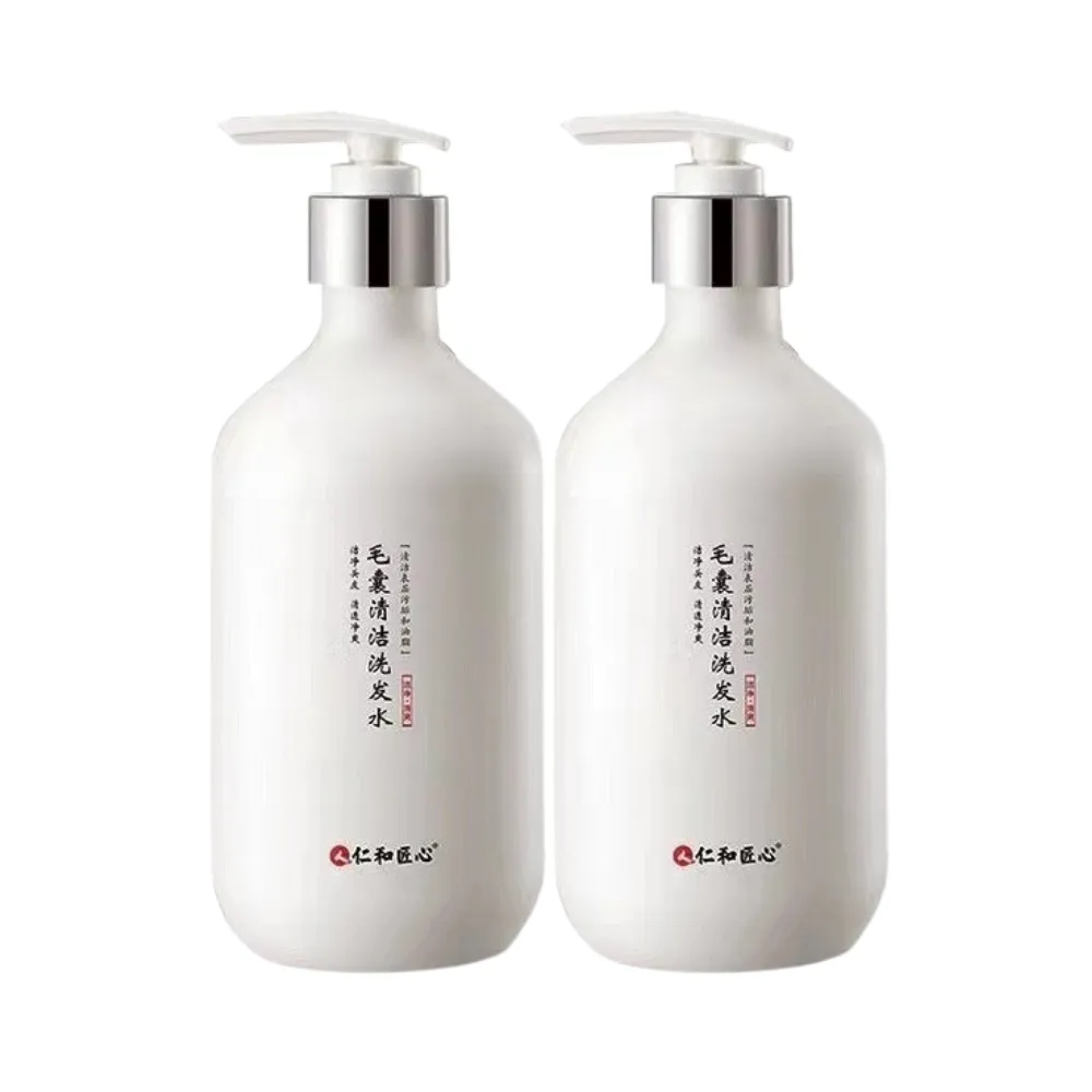 【iBloom】仁和匠心毛囊清潔洗髮水500ml-2入組(頭皮 控油止癢去屑洗髮精 蓬鬆洗髮水精 控油 柔順洗髮精)