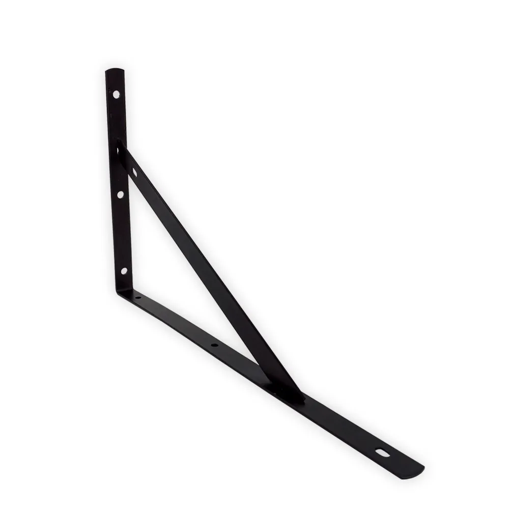 【職人生活網】2入 185-LR12LB 造型三角架 層板架 固定架 支撐架 L型支撐架(黑色三角架 12吋三角鐵架)