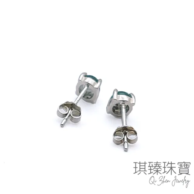 【琪臻珠寶】天然A貨翡翠老坑綠蛋面耳環(S925銀鑲_翡翠耳環_9月獻禮_限時優惠_翡翠玉石)