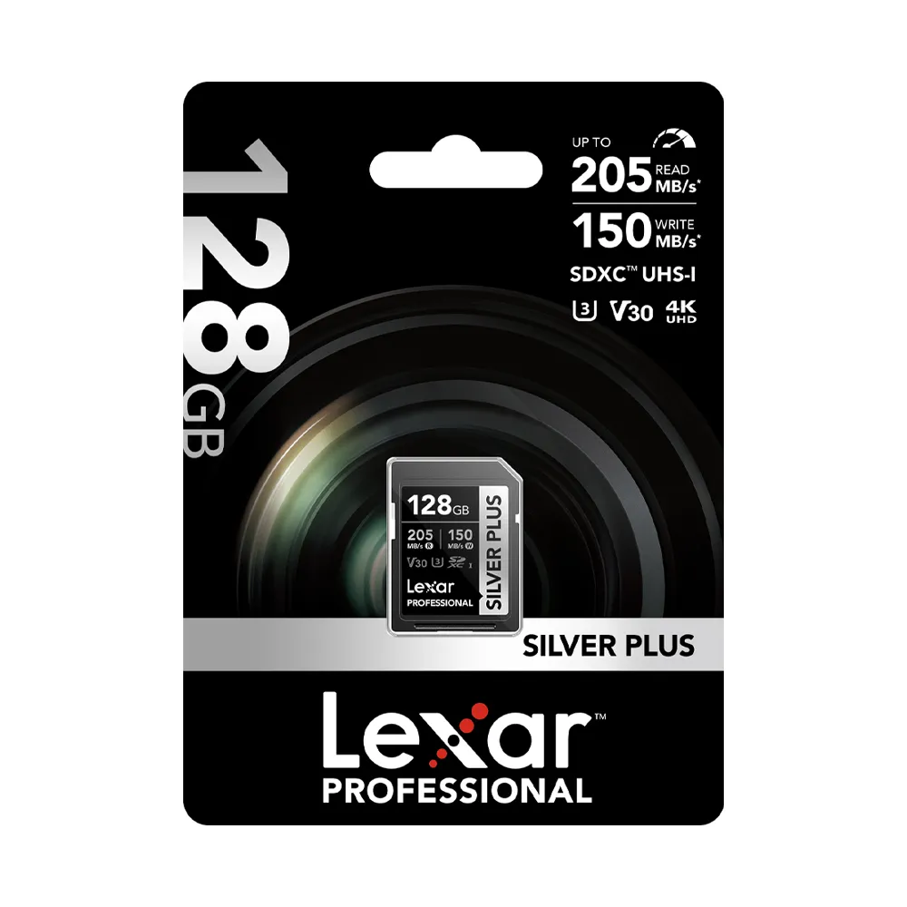 【Lexar 雷克沙】Silver Plus SDXC UHS-I 128G 記憶卡