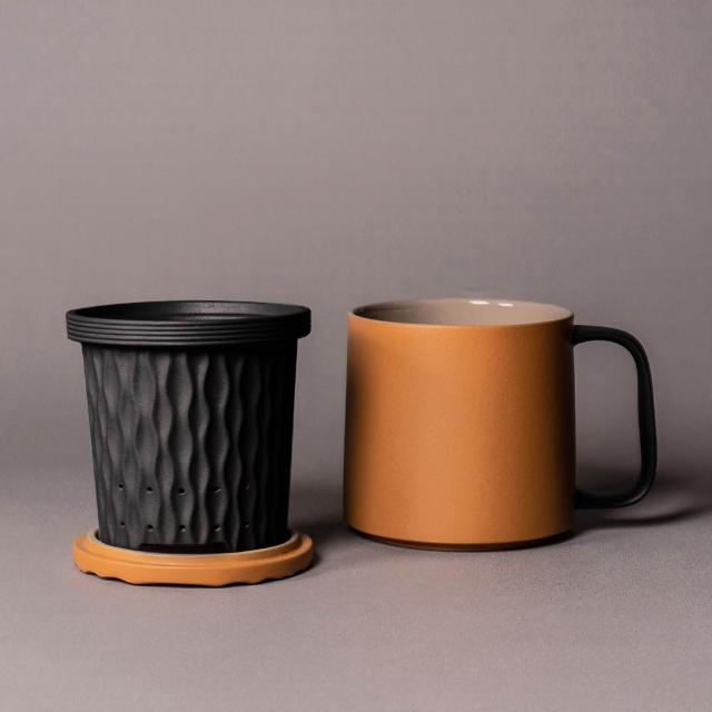 【上作美器】雲浪泡茶杯(陶瓷、辦公室泡茶杯、個人獨享杯)