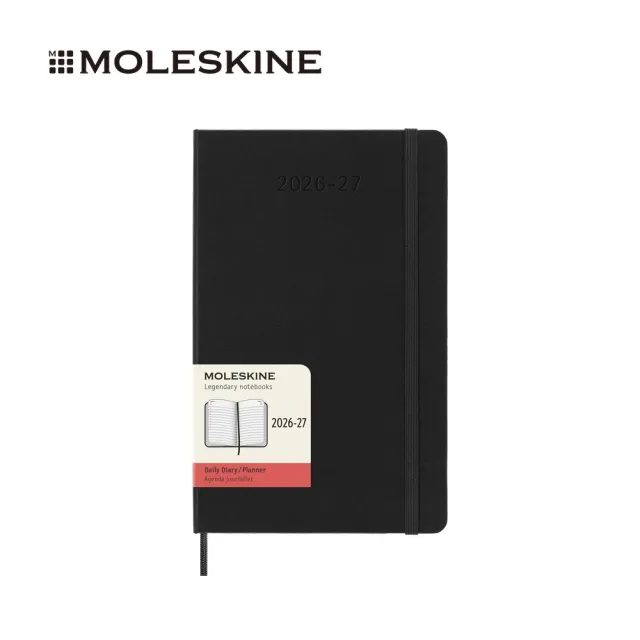 【MOLESKINE】2026-27 18個月日記硬皮手帳 - L型/黑