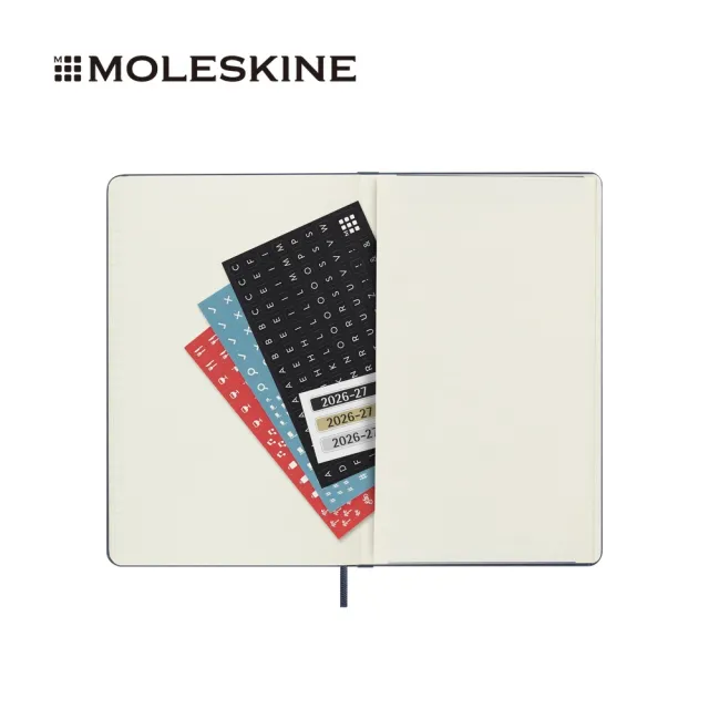 【MOLESKINE】2026-27 18個月週記硬皮手帳 - L型/寶藍