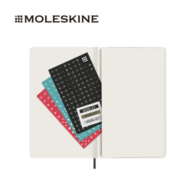 【MOLESKINE】2026-27 18個月週記軟皮手帳 - L型/黑