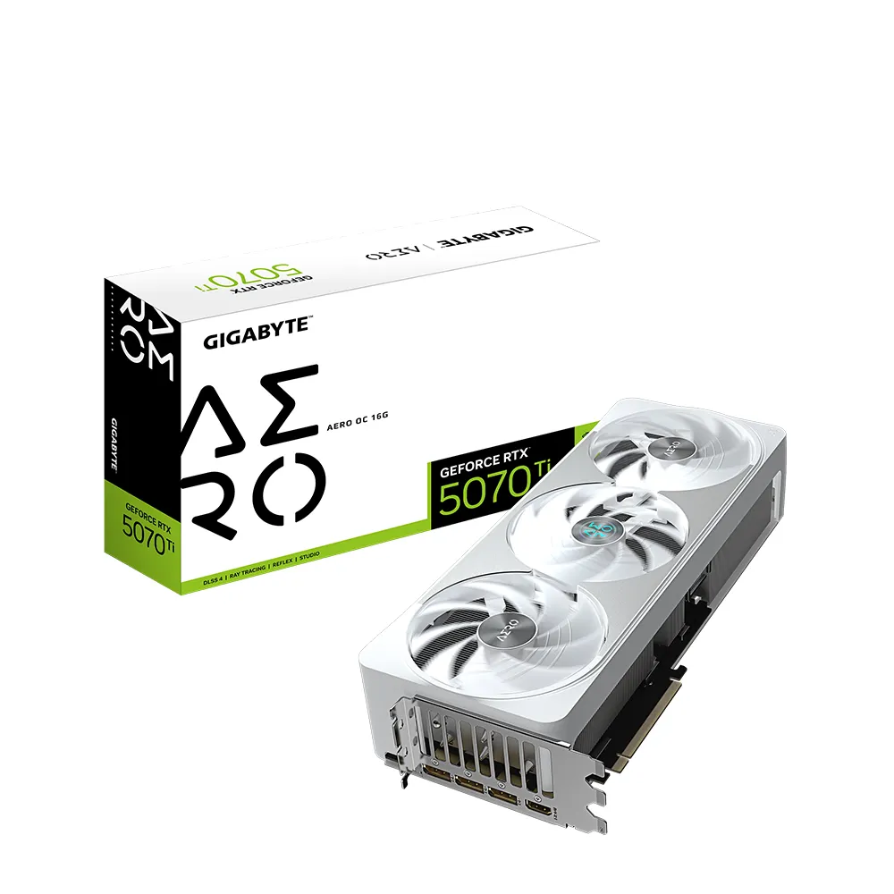 【GIGABYTE 技嘉】技嘉 RTX 5070 Ti AERO OC 16G 顯示卡+技嘉 Z890 AERO G DDR5 主機板
