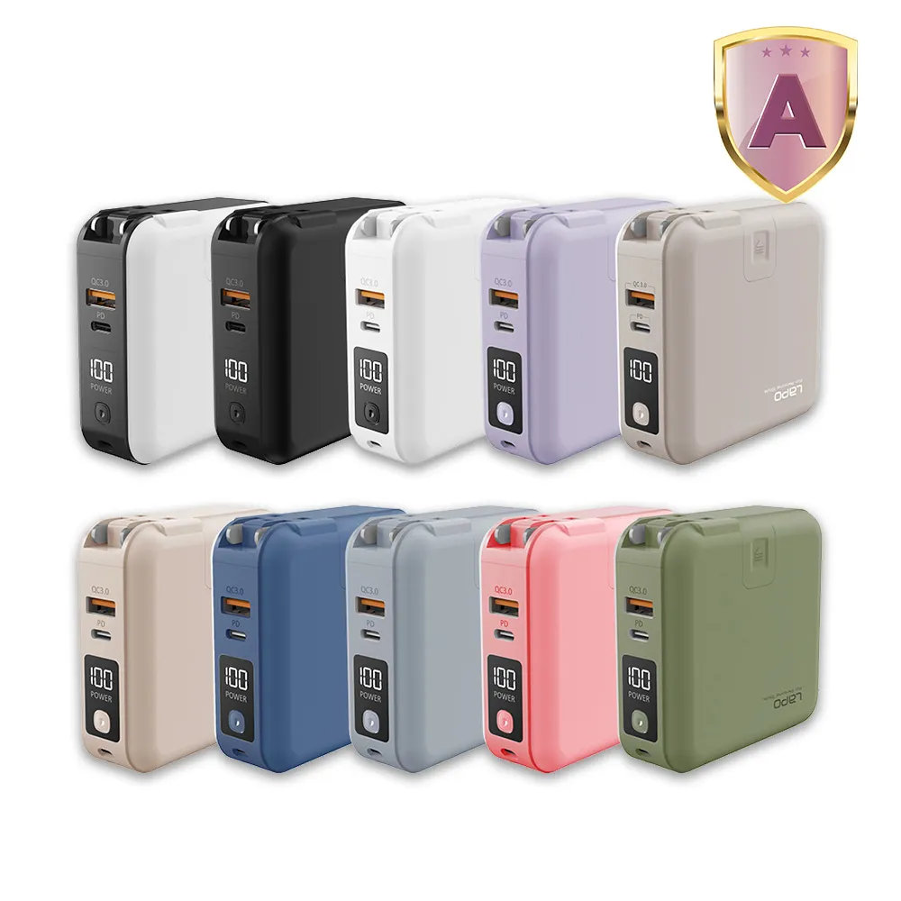 【LaPO】2代 WT-03CM 10000mAh 22.5W 雙孔輸出多功能無線充行動電源_37Wh_具Wh標示(自帶線/無線/磁吸)