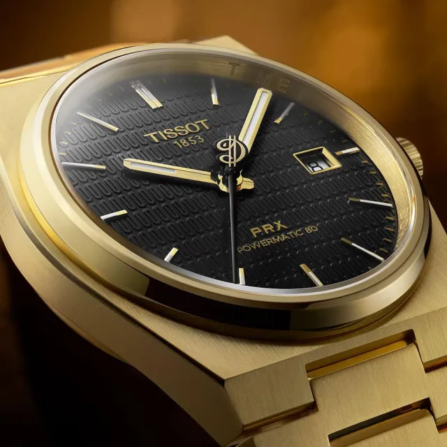 【TISSOT 天梭】PRX系列 NBA 達米安利拉德 特別版酒桶型機械錶-40mm 情人節 送禮(T1374073305100)